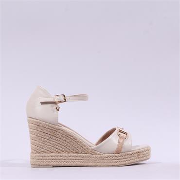 Una Healy Ghostbuster Espadrille Wedge - Off White Combi